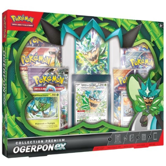 Pokémon - Pokemon Coffret - 6 boosters Coffret - Collection Premium - Ogerpon-EX