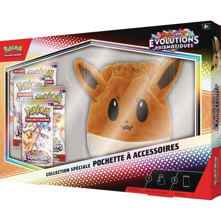 Pokemon - Coffret - - EV8.5 - Evolutions Prismatiques (Pochette à Accessoires + 5 boosters)